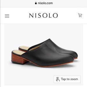 Nisolo black mariela mule